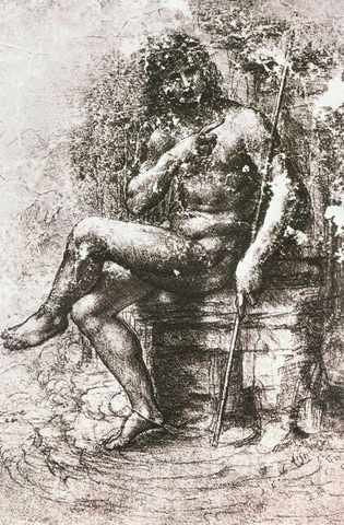 Leonardo DVinci Design For St John In The Wilderness A4 Photo Print