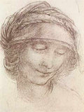 Leonardo DVinci Head Of Woman C1508 A4 Photo Print