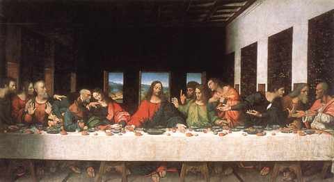 Leonardo DVinci Last Supper Copy A4 Photo Print