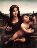 Leonardo DVinci MadonnWith The Yarnwinder C1501 A4 Photo Print
