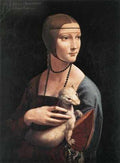 Leonardo DVinci Portrait Of CeciliGallerani A4 Photo Print