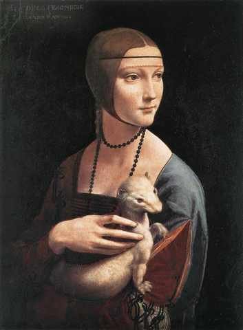 Leonardo DVinci Portrait Of CeciliGallerani A4 Photo Print