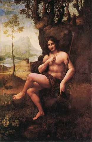 Leonardo DVinci St John In The Wilderness Bacchus A4 Photo Print