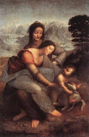 Leonardo DVinci The Virgin And Child With St Anne A4 Photo Print