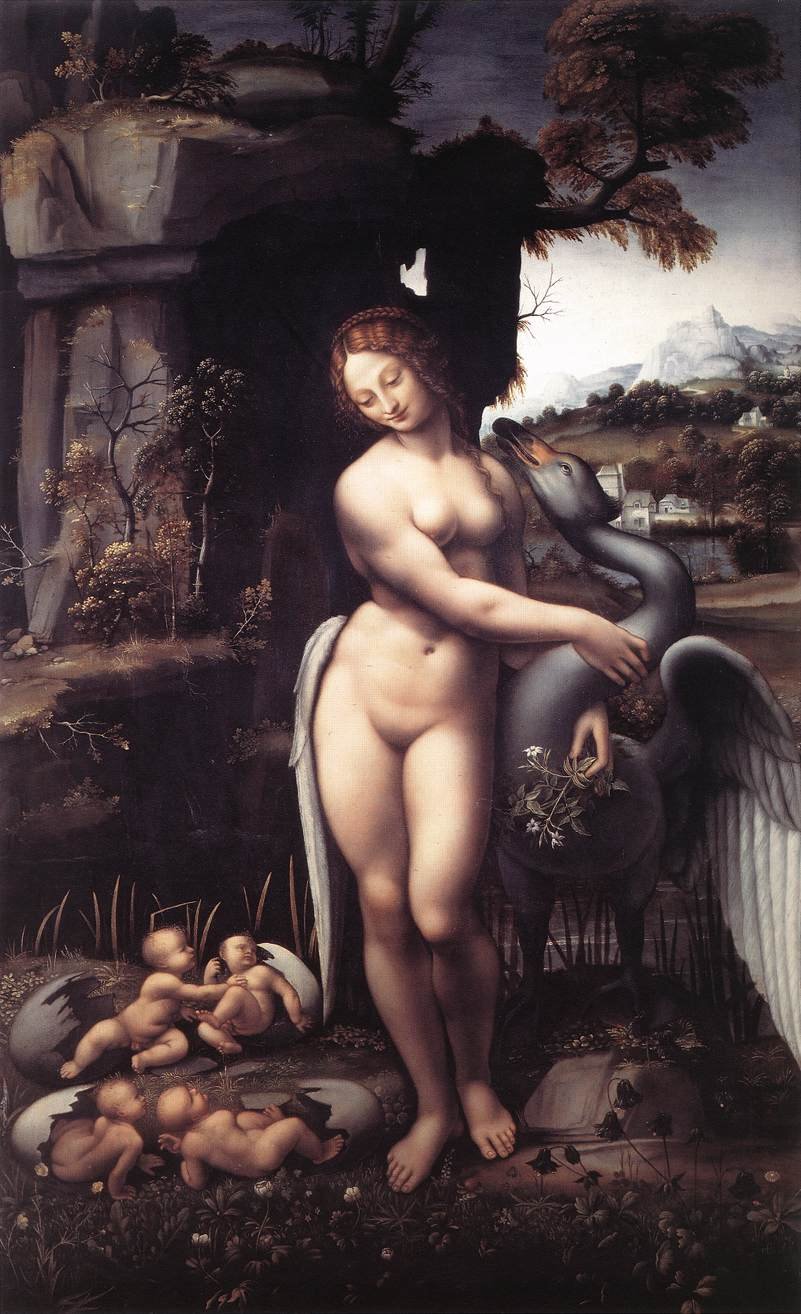 Leonardo Da Vinci Leda 1508 15 Art A4 Photo Print