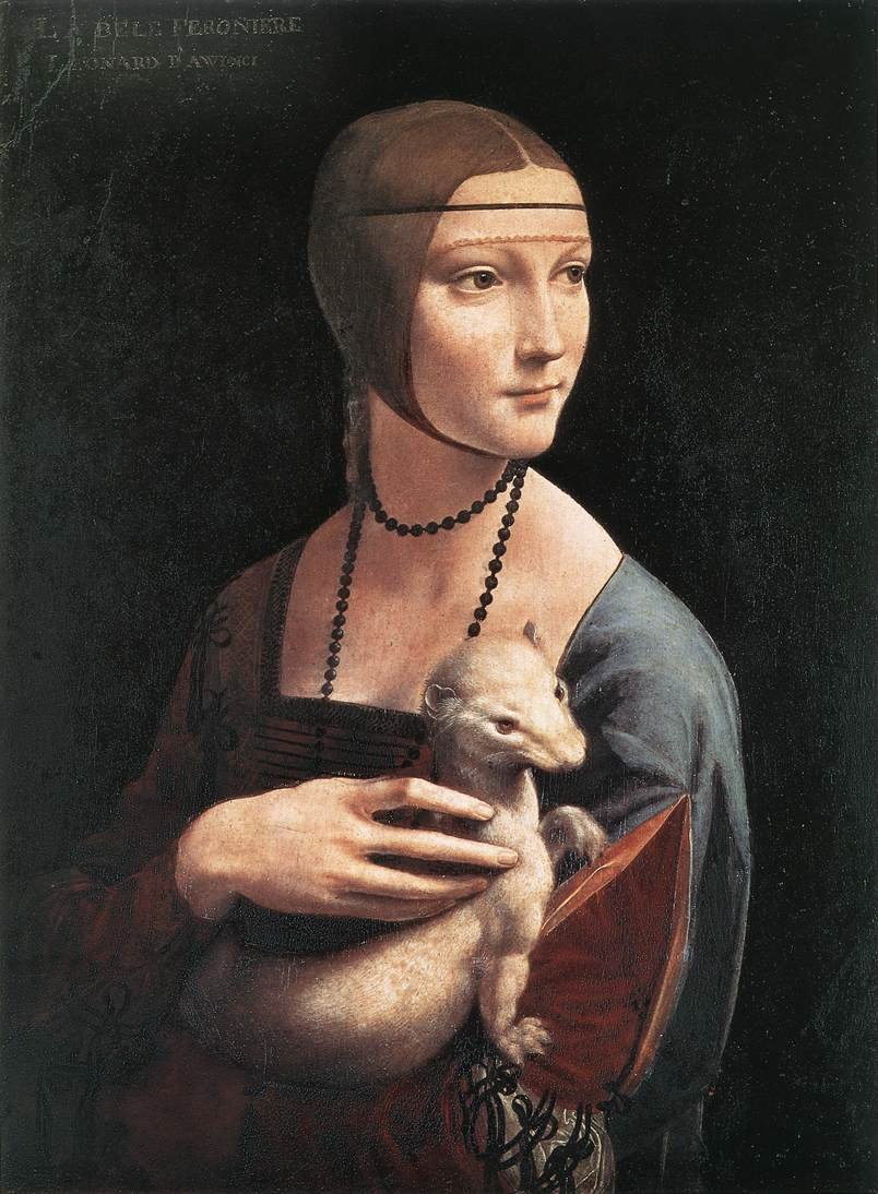 Leonardo Da Vinci Portrait Of Cecilia Gallerani Art A4 Photo Print