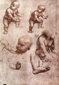 Leonardo Da Vinci Study Of A Child Art A4 Photo Print