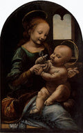 Leonardo Da Vinci The Madonna And Child (The Benois Madonna Art A4 Photo Print