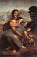 Leonardo Da Vinci The Virgin And Child With St Anne Art A4 Photo Print