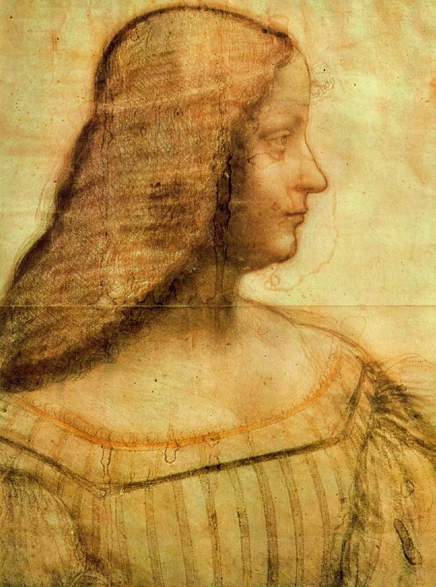 Leonardo Portrait Of Isabella D'este 1499 Louvre Art A4 Photo Print