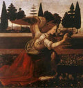 Leonardo da Vinci Annunciation detail1 Leonardo da Vinci  A4 Photo Print
