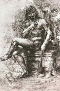 Leonardo da Vinci Design for St John in the Wilderness Leonardo da Vinci  A4 Photo Print