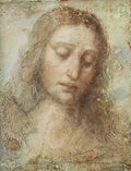 Leonardo da Vinci Head of Christ c1494 5 Leonardo da Vinci  A4 Photo Print