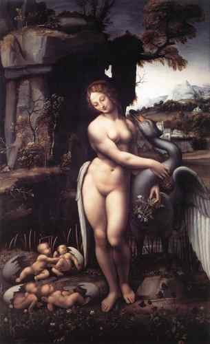 Leonardo da Vinci Leda 1508 15 Leonardo da Vinci  A4 Photo Print