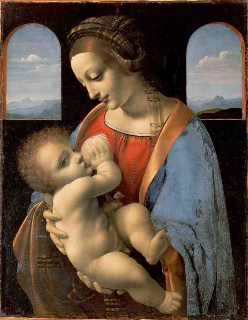 Leonardo da Vinci Madonna Litta A4 Photo Print
