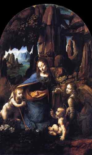 Leonardo da Vinci Madonna of the Rocks 1491 Leonardo da Vinci  A4 Photo Print