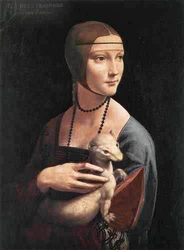 Leonardo da Vinci Portrait of Cecilia Gallerani Leonardo da Vinci  A4 Photo Print