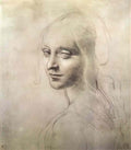 Leonardo da Vinci head of a girl Art A4 Photo Print