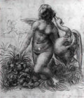 Leon Bakst daphnis and chloe bidding each other goodnight design for Art A4 Photo Print