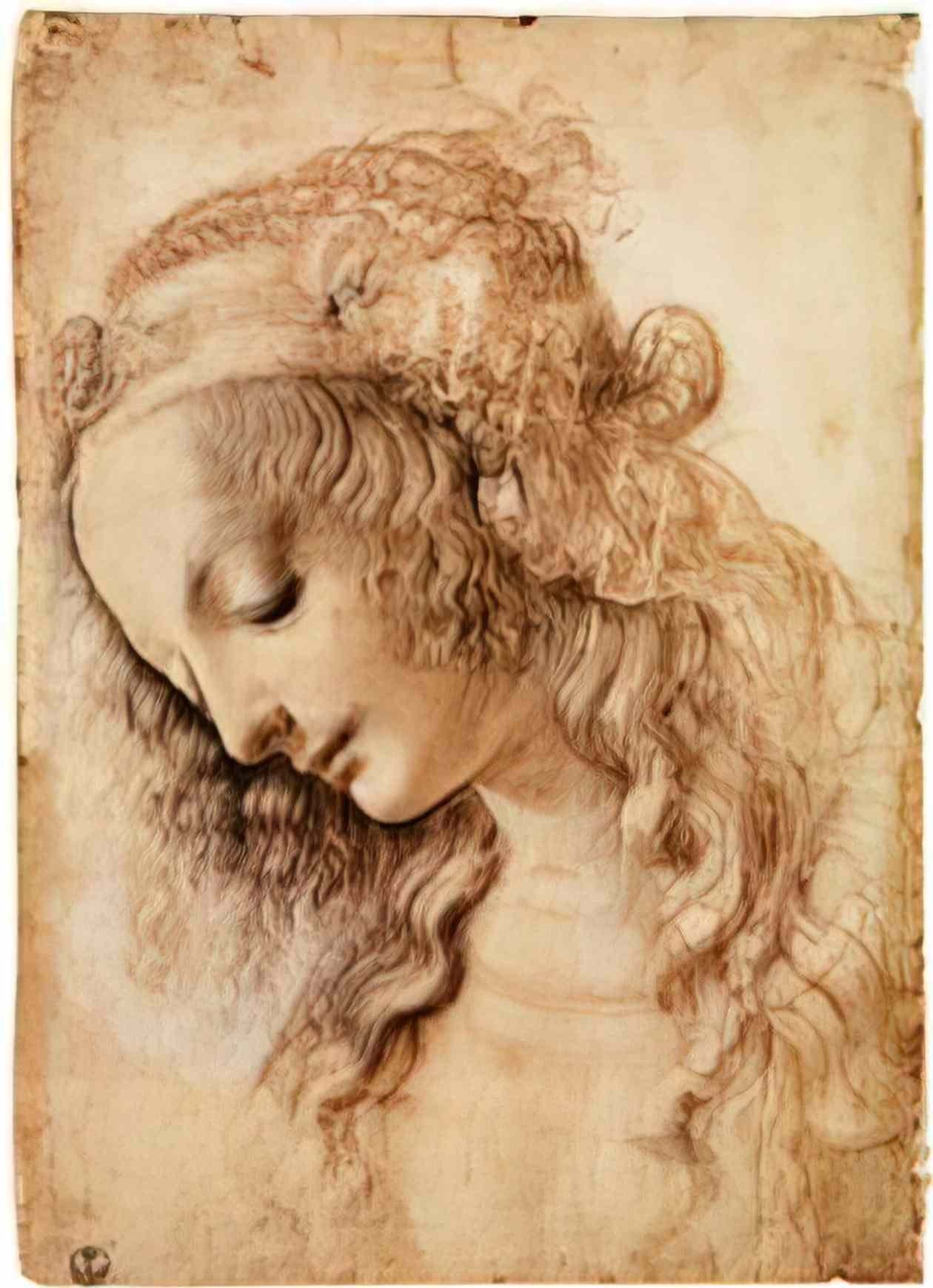 Leonardo da Vinci deluge over a city Art A4 Photo Print