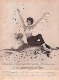 Leopard Bra Spots Vintage Retro Advert Ads A4 Photo Print