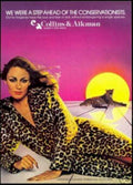 Leopard Sun Collins Vintage Retro Advert Ads A4 Photo Print