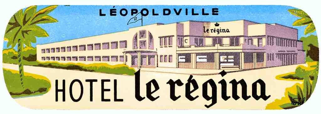 Leopolville Luggage Label Vintage A4 Photo Print