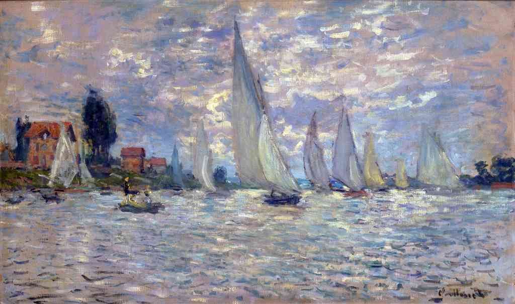 Les Barques Monet A4 Photo Print
