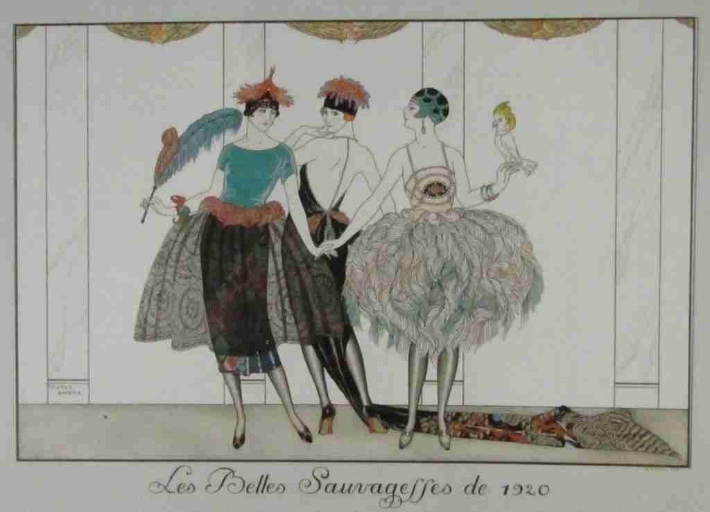 Les Belles Sauvagettes George Barbier A4 Photo Print