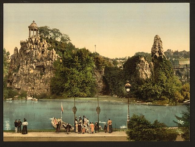 Les Buttes Chaumont Paris Vintage A4 Photo Print