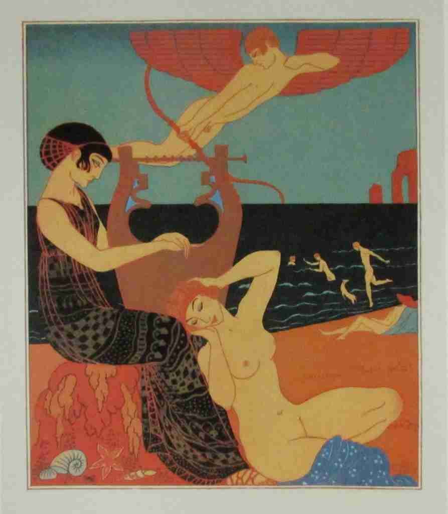 Les Chansons De Bilitis George Barbier 02 A4 Photo Print