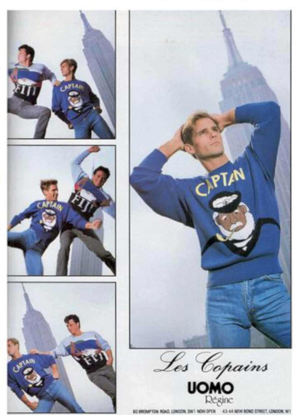 Les Copains Captain Vintage Retro Advert Poster A4 Photo Print