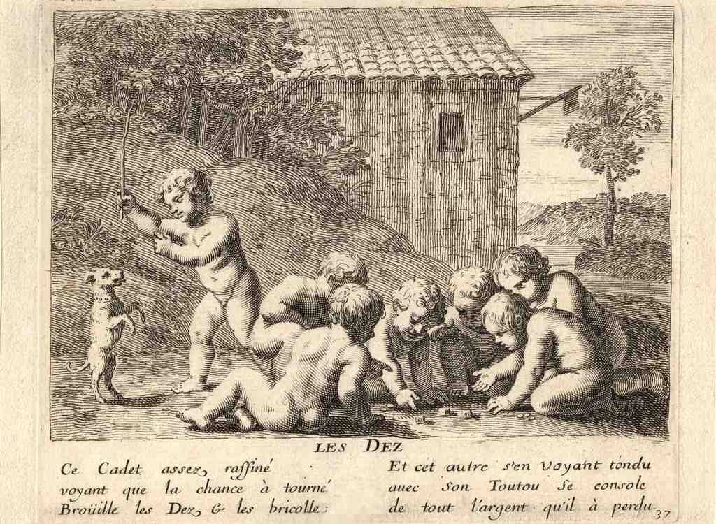 Les Dez 17thc Vintage A4 Photo Print