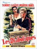 Les Diaboliques Belgian Movie Poster Vintage Retro Advert Poster A4 Photo Print
