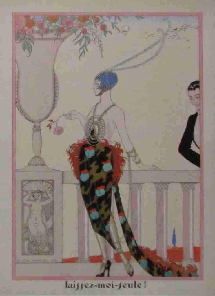 Les Feuillets D Art Laissez Moi Seule George Barbier A4 Photo Print