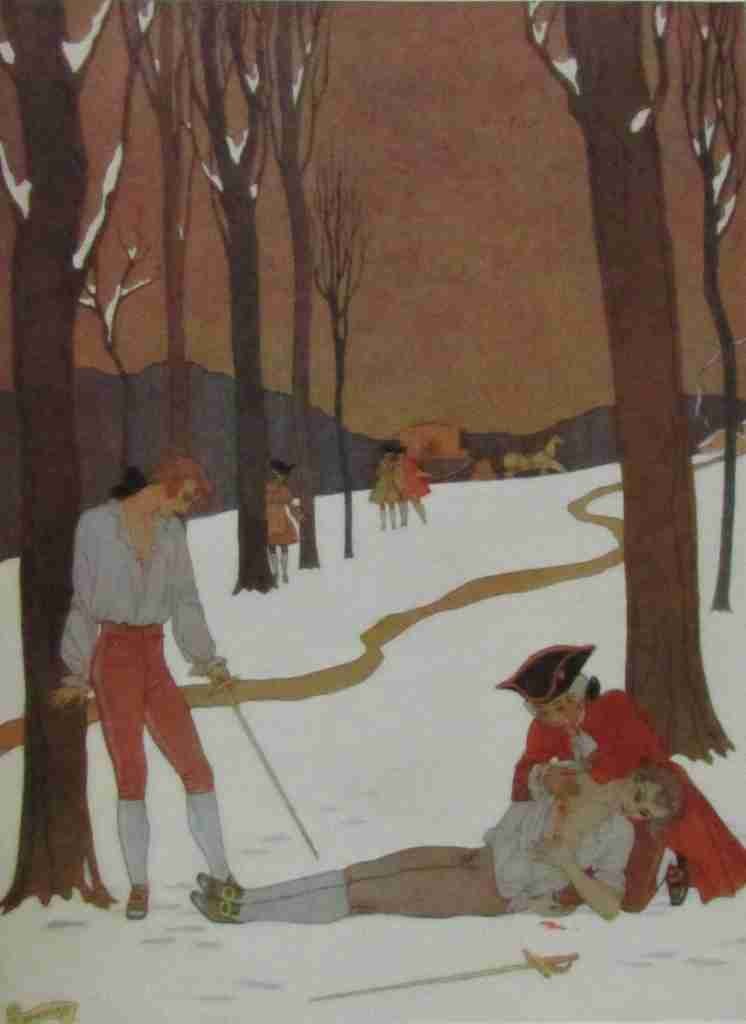 Les Liaisons Dangereuses Duel George Barbier A4 Photo Print