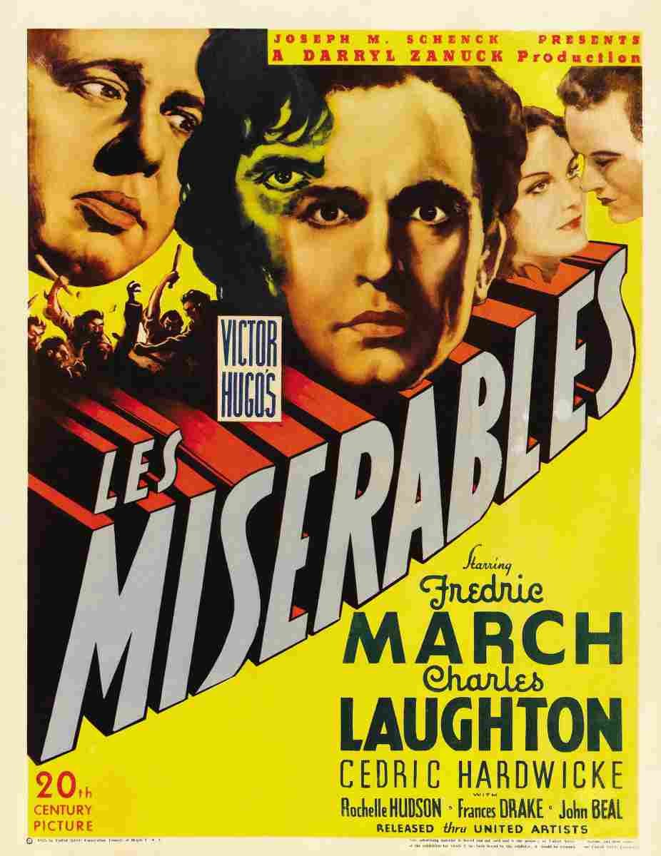 Les Miserables 1935 01  film star poster A4 Photo Print