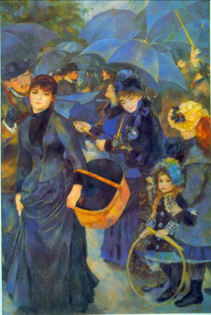 Les Para Pluies Renoir Impressionism A4 Photo Print
