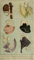Les elegances de la toilette 1911 French hats 2 1814 A4 Photo Print