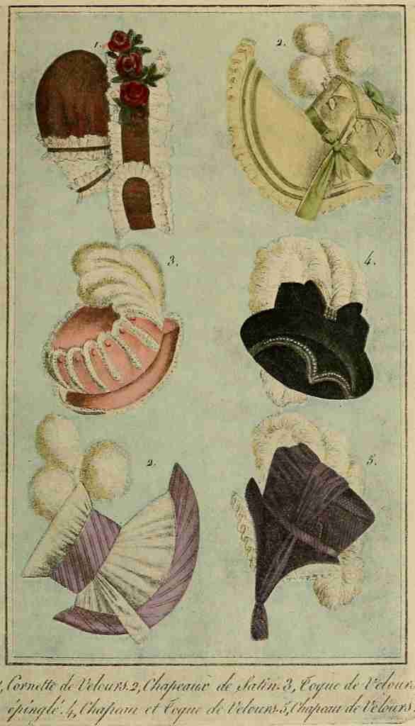 Les elegances de la toilette 1911 French hats 2 1814 A4 Photo Print