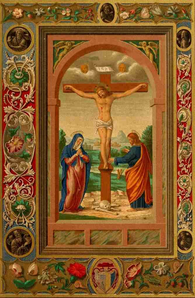 Les evangiles des dimanches et fetes de lannee 1864 Crucifixion 2 A4 Photo Print