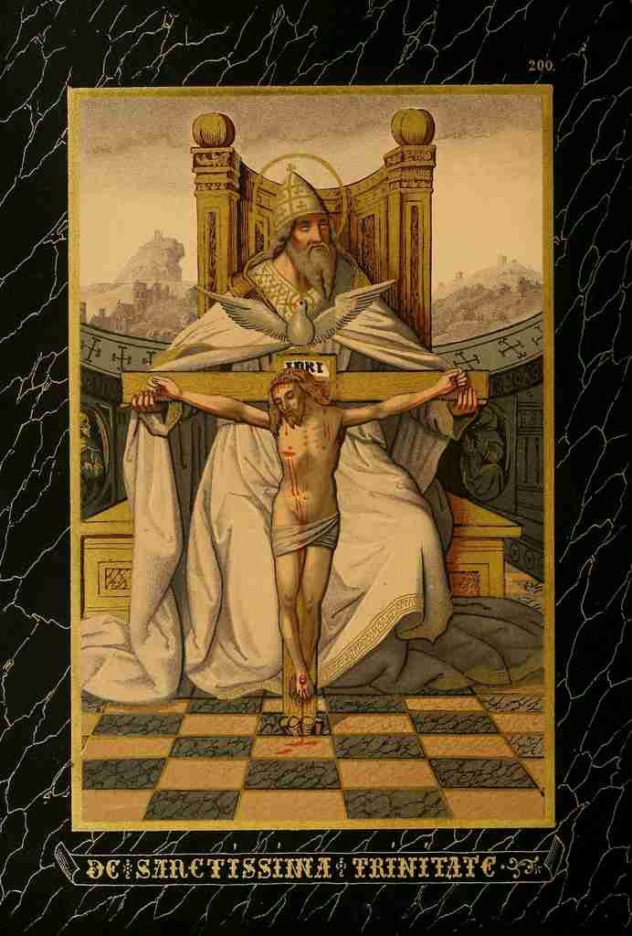 Les evangiles des dimanches et fetes de lannee 1864 The Holy Trinity A4 Photo Print