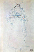 Lesendes Girls Klimt A4 Photo Print