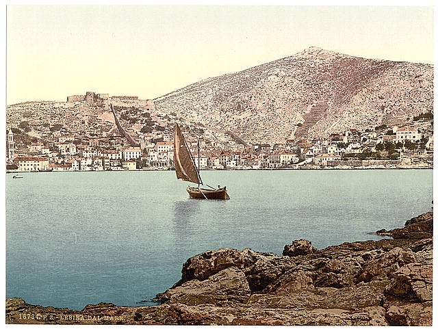 Lesina Dalmatia Vintage A4 Photo Print
