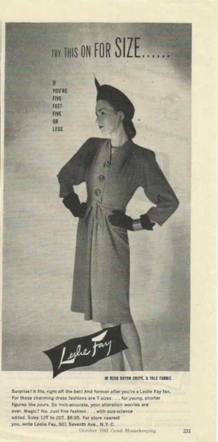 Leslie Fay Dress Vintage Retro Advert Ads A4 Photo Print
