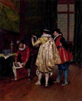 Lesrel Adolphe Alexandre The Conversation A4 Photo Print