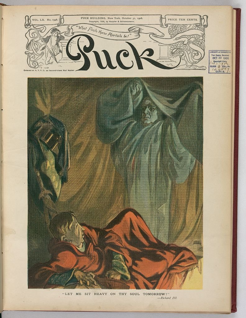 Let me sit heavy on thy soul tomorrow Richard III PUCK A4 Photo Print