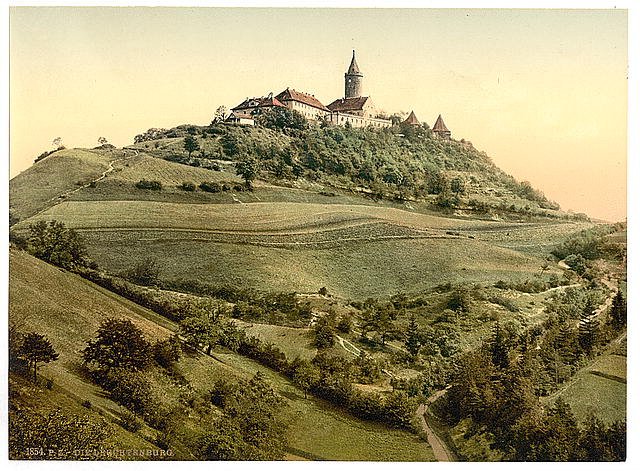 Leuchtenburg Thuringia Vintage A4 Photo Print