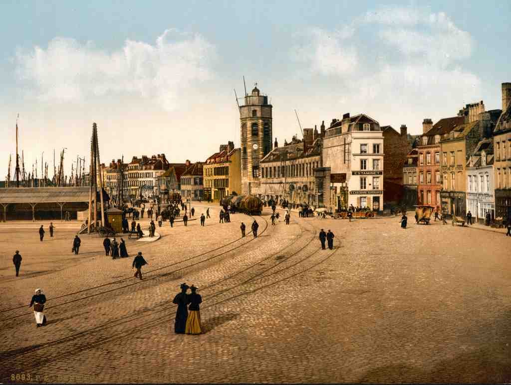 Leugunaer Wharf Dunkirk France Vintage A4 Photo Print