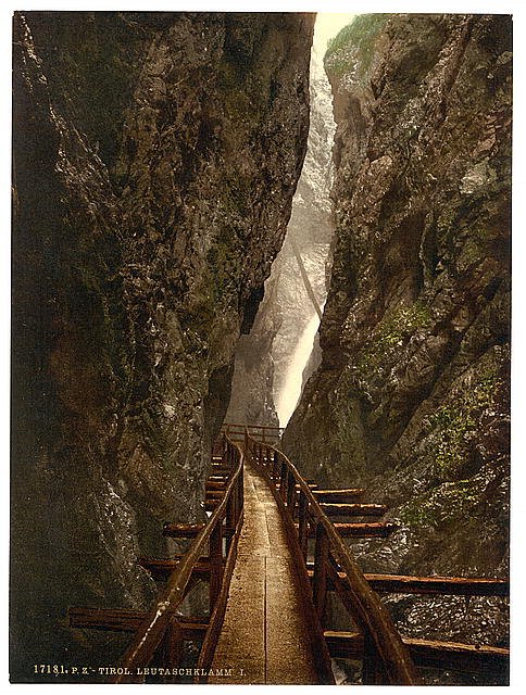Leutaschklamm I Upper Bavaria Vintage A4 Photo Print